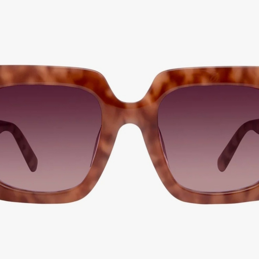 Diff Sunglasses Wine Tortoise Oversized - image 2